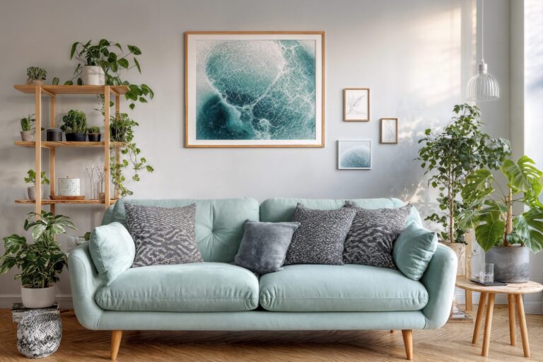 Modern living room interior representing family homes and property market trends in Standish Orrell and Ashton-in-Makerfield Wigan