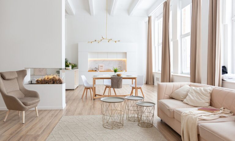 Bright and contemporary open-plan living space in a rental property, representing desirable homes in Stone's 2026 lettings market