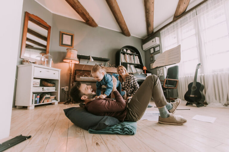 Family enjoying time together in a spacious home in Churwell
