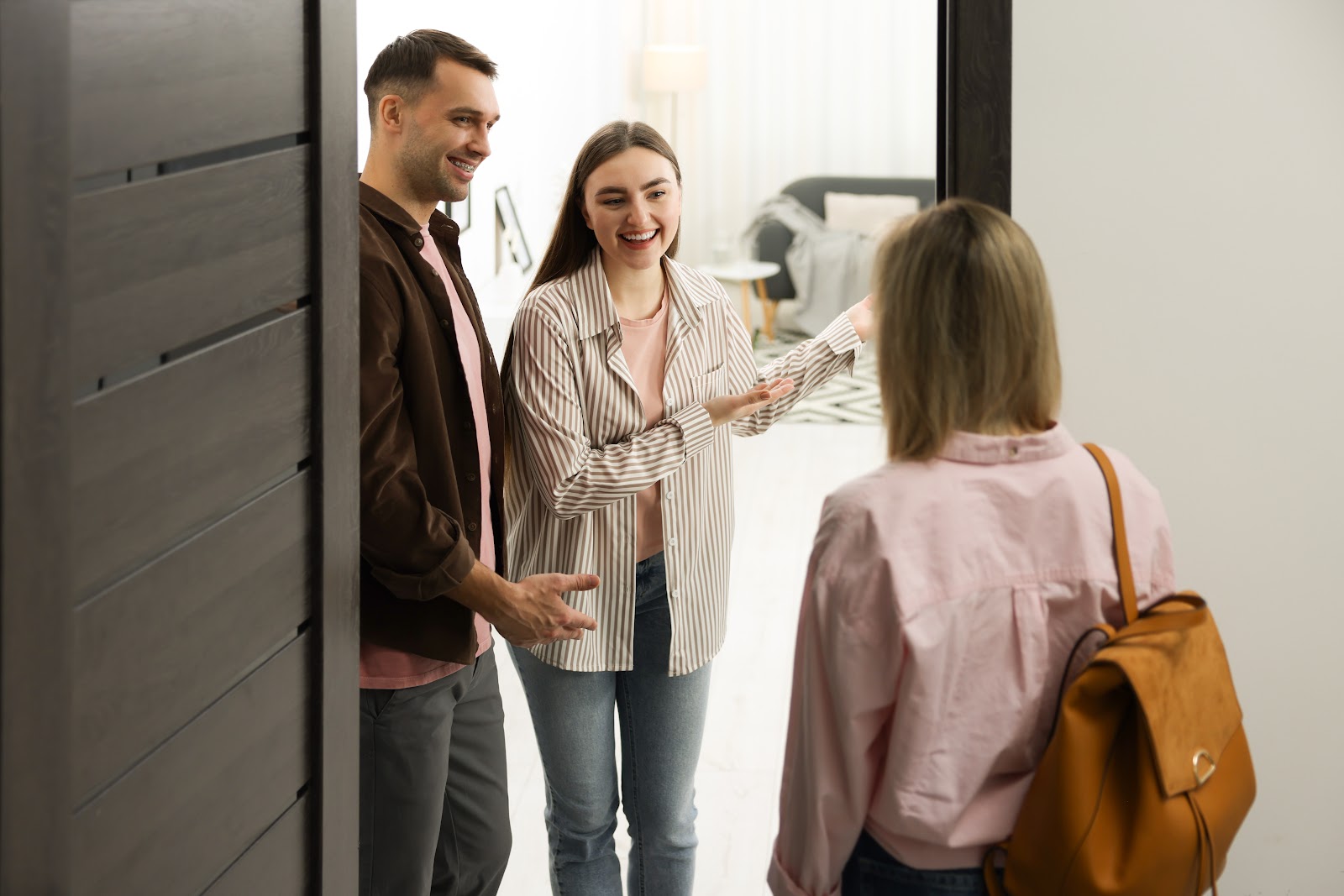 Letting agent discussing rental options with a landlord in Christchurch